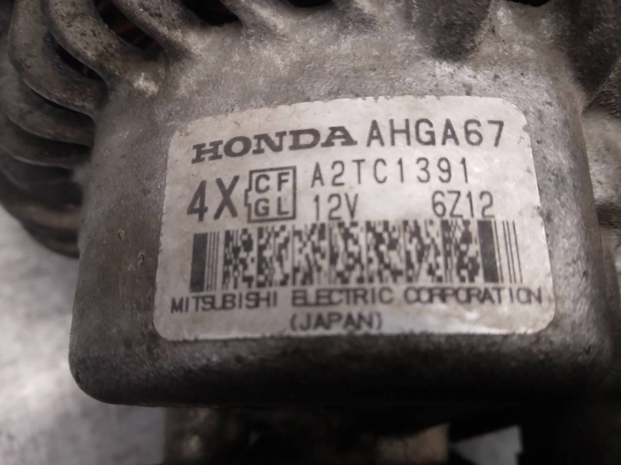 HONDA FR-V 1 generation (2004-2009) Ģenerators A2TC1391, AHGA67 23757051