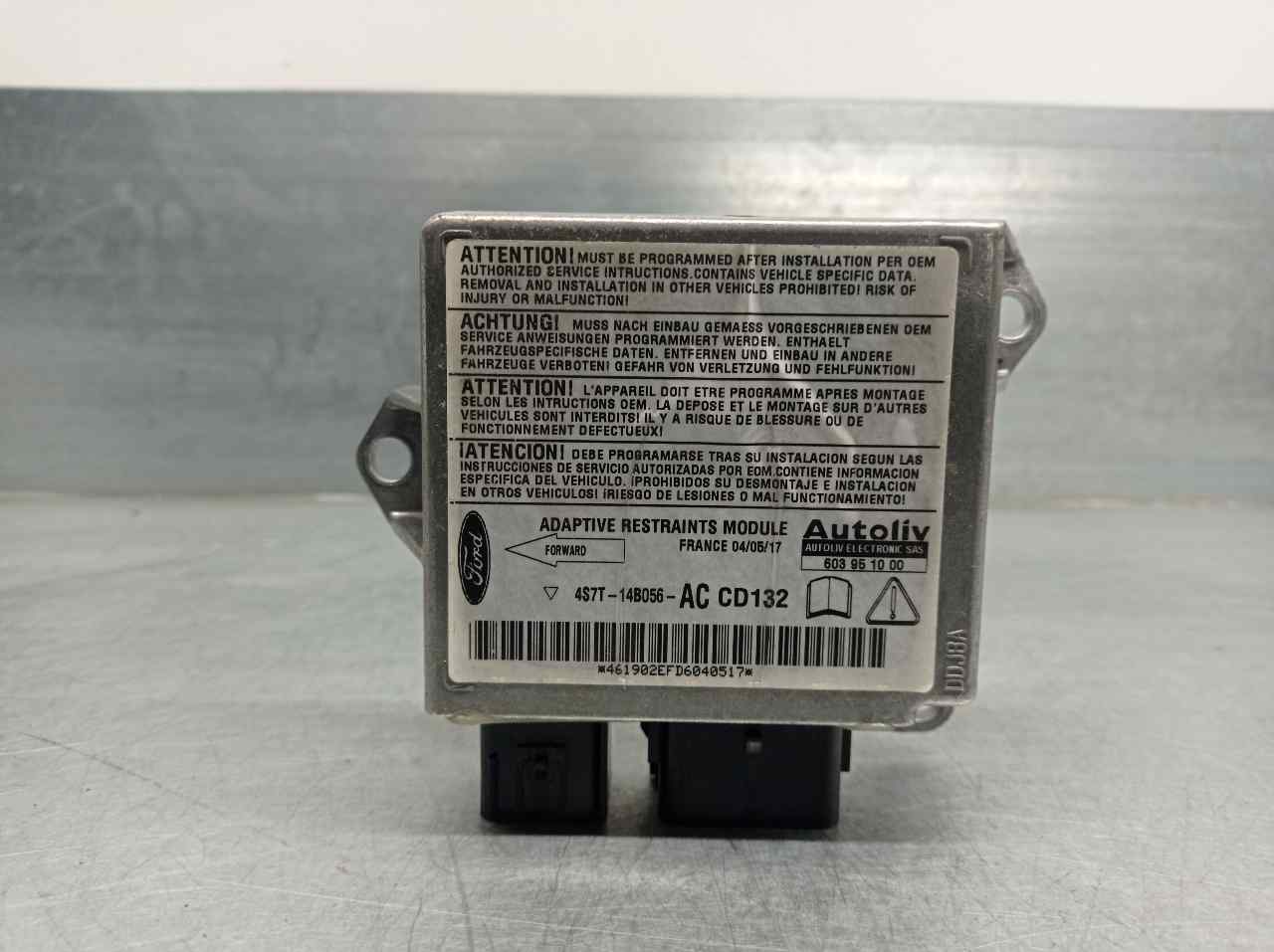 FORD Mondeo 3 generation (2000-2007) SRS Control Unit 4S7T14B056AC, 603951000, AUTOLIV 19885478