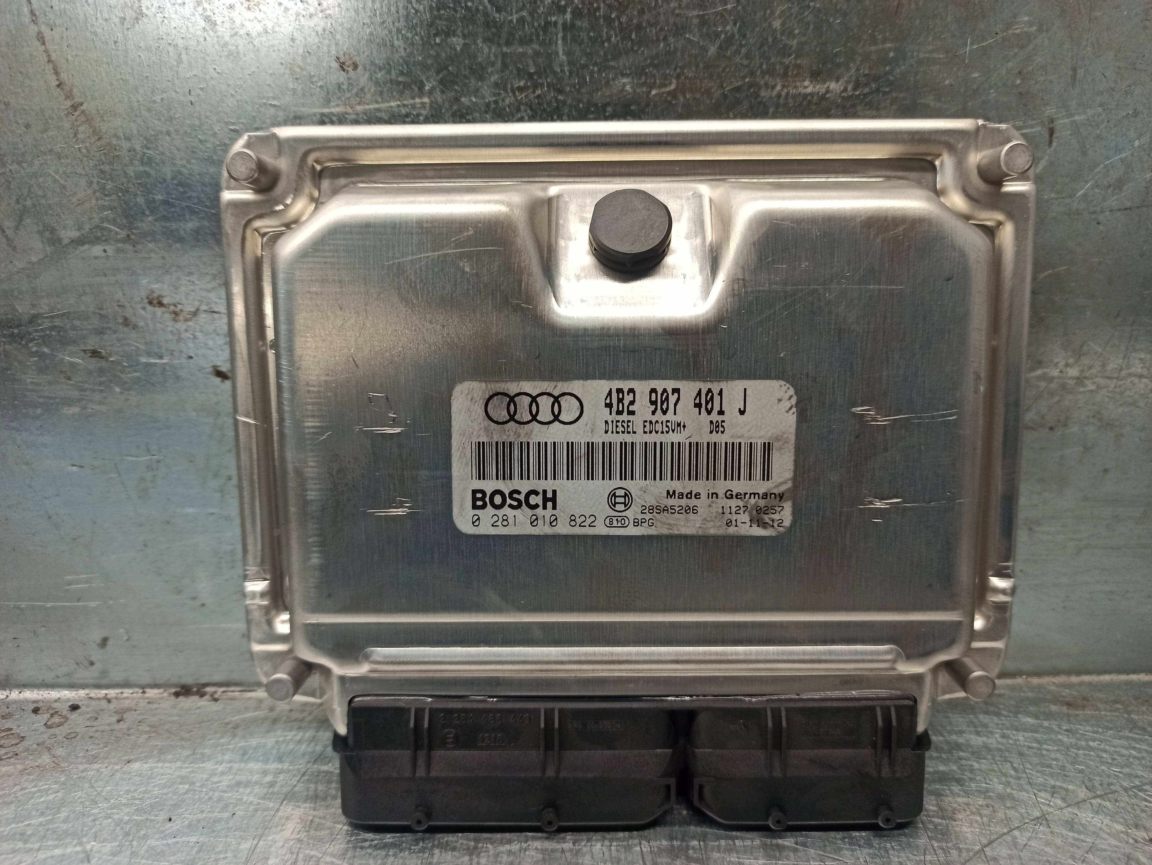 FIAT A3 8L (1996-2003) Motorkontrolenhed ECU 0281010822,4B2907401J+ 19770164