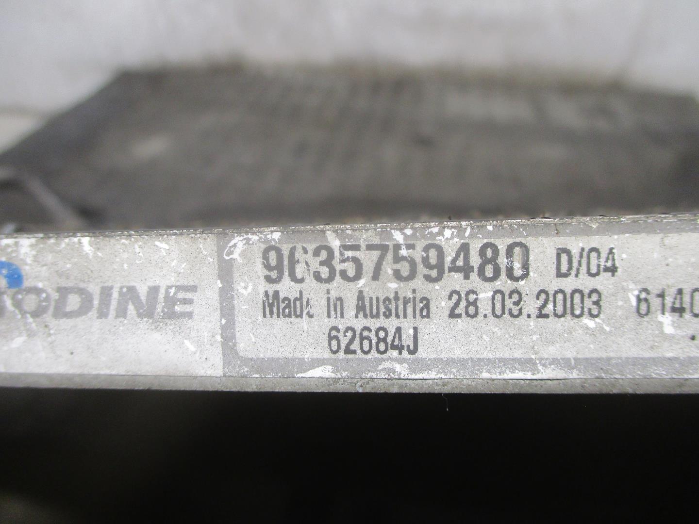 FIAT C3 1 generation (2002-2010) Охлаждающий радиатор MODINE,MODINE+62684J 19764727