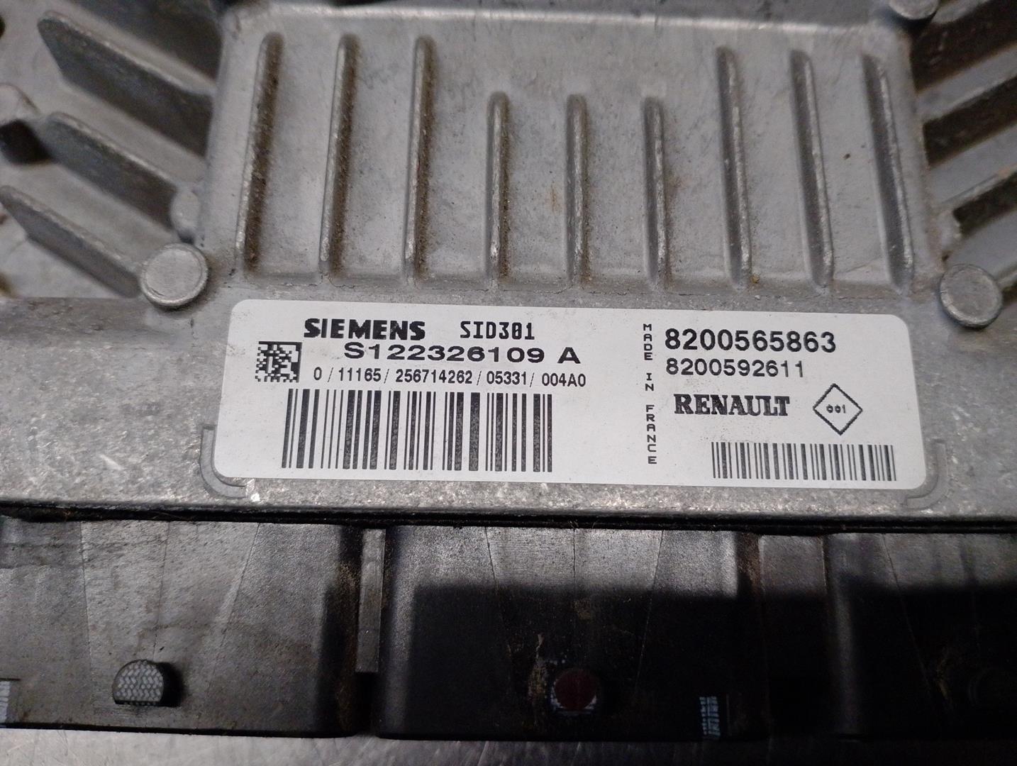 RENAULT Scenic 2 generation (2003-2010) Engine Control Unit ECU 8200565863,S122326109A,SIEMENS 24193488