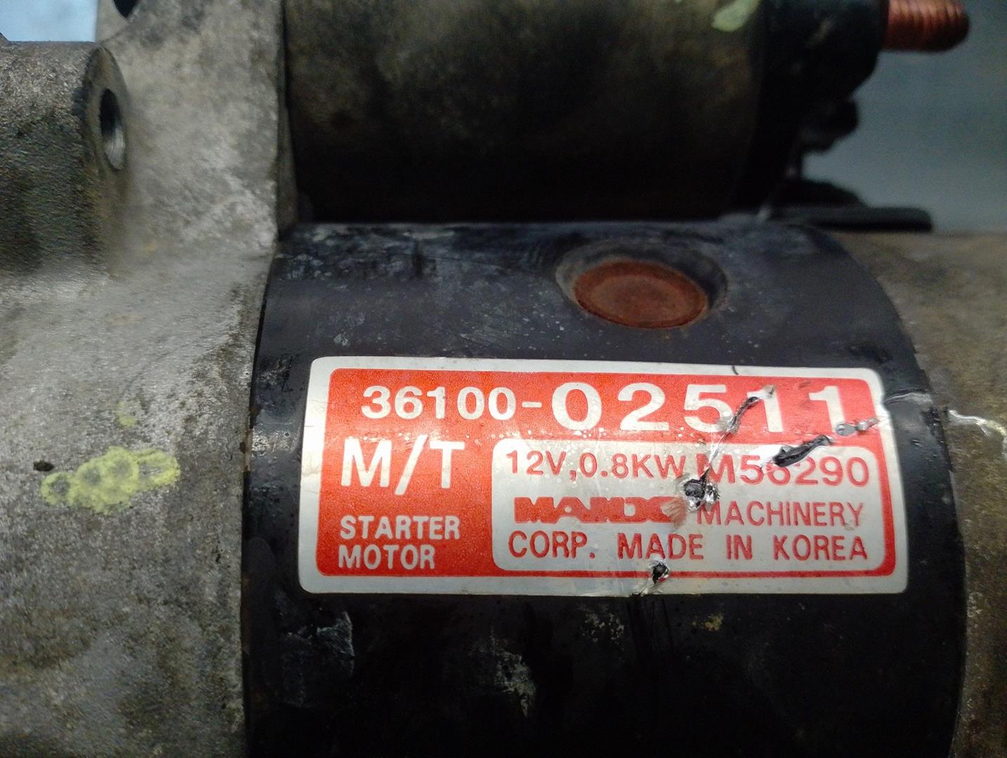 HYUNDAI Atos 1 generation (1997-2003) Starter Motor 3610002511, M56290, MANDO 19910372