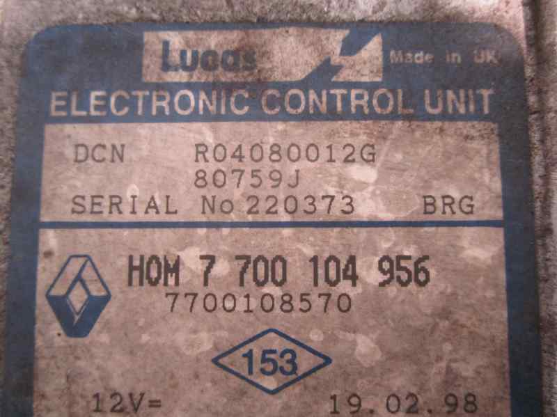 ASTON MARTIN Kangoo 1 generation (1998-2009) Variklio kompiuteris R04080012G,LUCAS,7700104956+ 19575394
