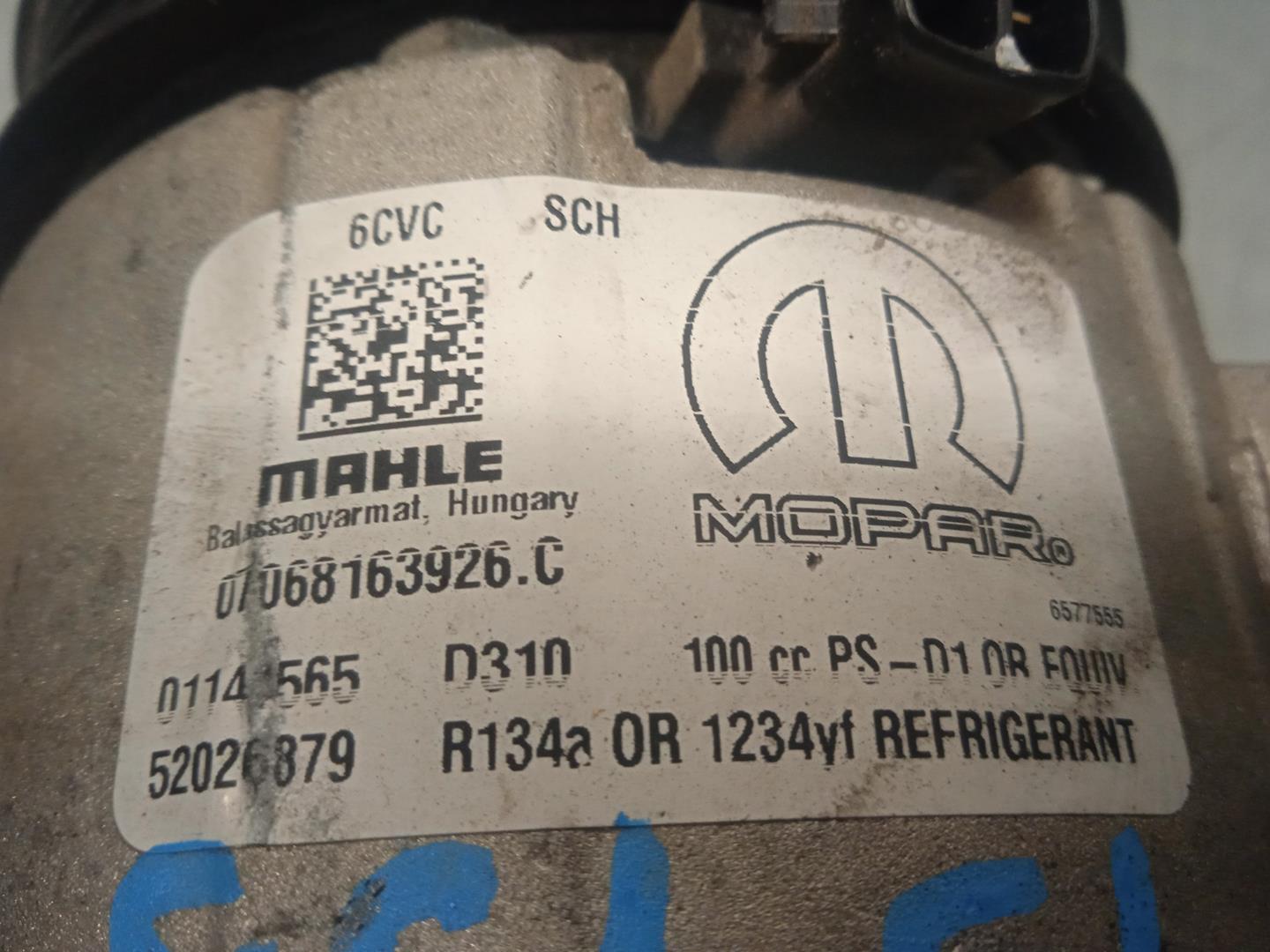 FIAT Tipo 2 generation (2015-2024) Air Condition Pump 52026879, 01141565, MAHLE 19856414