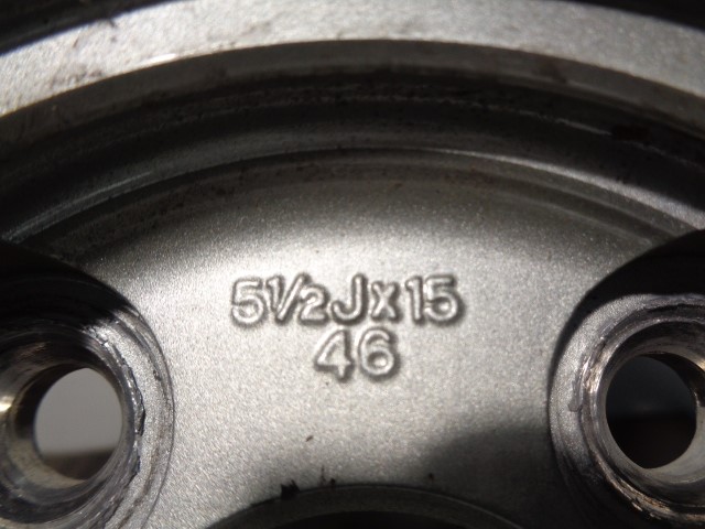 KIA Rio 2 generation (2005-2011) Tire R1551/2JX15-46, 51/2JX15-46, ALUMINIO5P 21725277