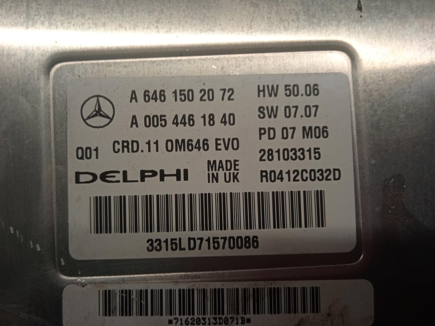 MERCEDES-BENZ C-Class W204/S204/C204 (2004-2015) Μονάδα ελέγχου κινητήρα ECU A6461502072,R0412C032D,DELPHI 19859994