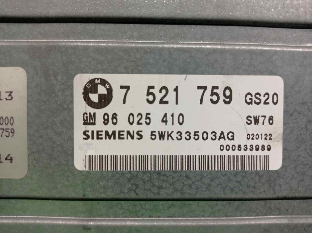 RENAULT 3 Series E46 (1997-2006) Блок управления коробки передач SIEMENS, SIEMENS+5WK33503AG 19833174