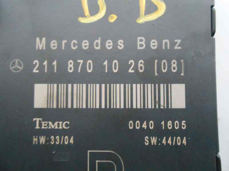 MERCEDES-BENZ E-Class W211/S211 (2002-2009) Egyéb vezérlőegységek TEMIC,TEMIC+00401605 21678521