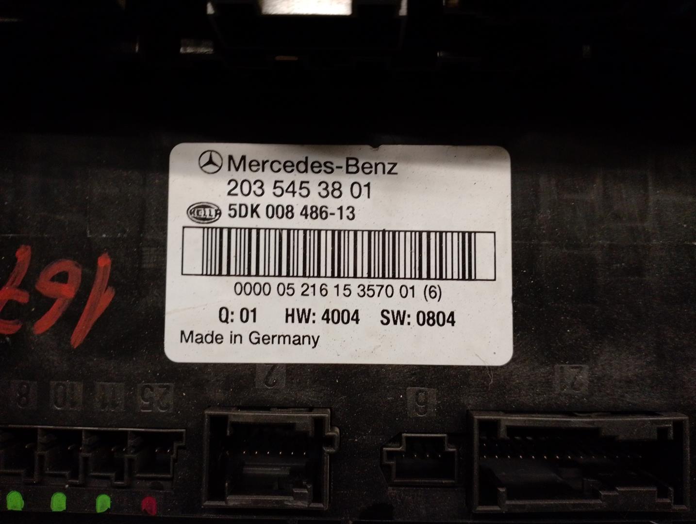MERCEDES-BENZ C-Class W203/S203/CL203 (2000-2008) Saugiklių dėžė 2035453801, 5DK00848613, SIEMENS 19916573