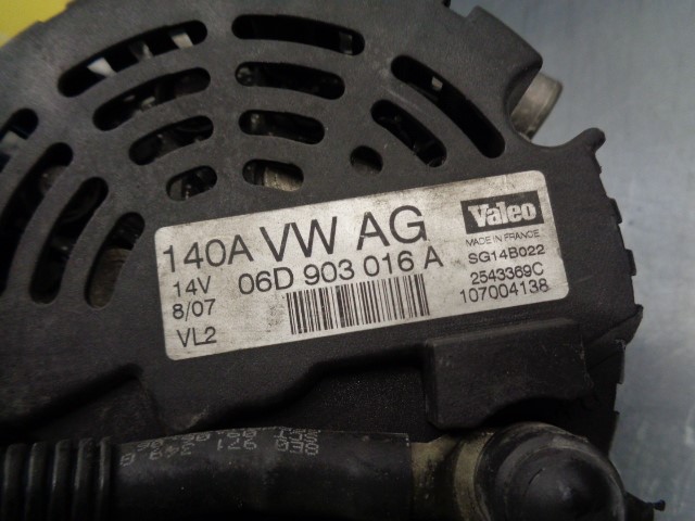 AUDI A4 B6/8E (2000-2005) Generatorius 06D903016A,2543369C,VALEO 19771996