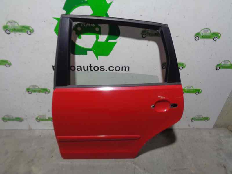 VOLKSWAGEN Polo 4 generation (2001-2009) Rear Left Door ROJA, 5PUERTAS 19691751