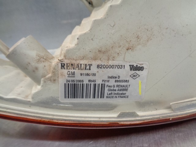 RENAULT Trafic 2 generation (2001-2015) Indicator semnalizare stânga față 8200007031, 89020825, VALEO 19917716