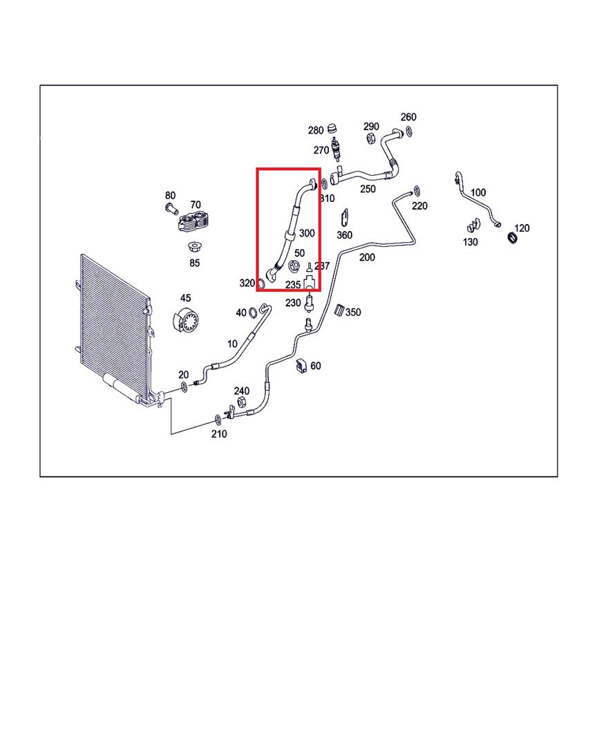 MERCEDES-BENZ R-Class W251 (2005-2017) AC Hose Pipe A2518300715 19864676