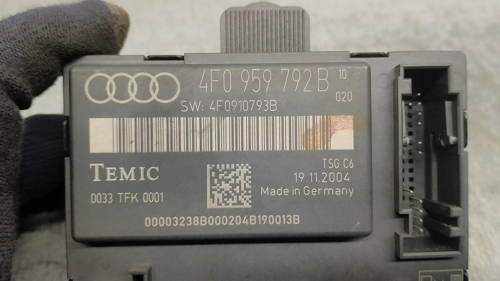 AUDI A6 C6/4F (2004-2011) Citau veidu vadības bloki 4F0959792B, 0033TFK0001, TEMIC 24216949