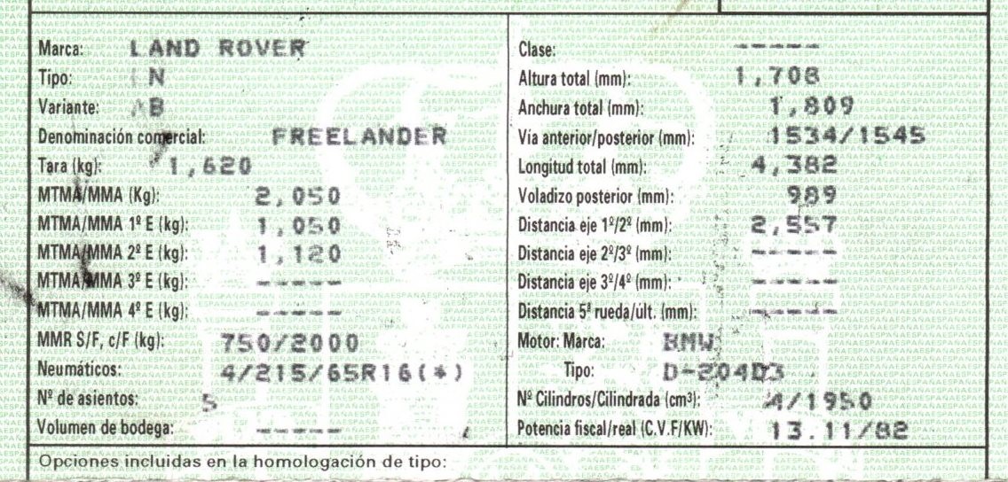 LAND ROVER Freelander 1 generation (1998-2006) Padanga R166.0JX16CHET46.0, RRC112310XXX, ALUMINIO5P 19843235