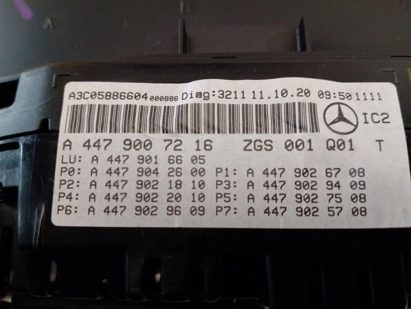 MERCEDES-BENZ Спидометр A4479007216,A3C05886604,VDO 24143479