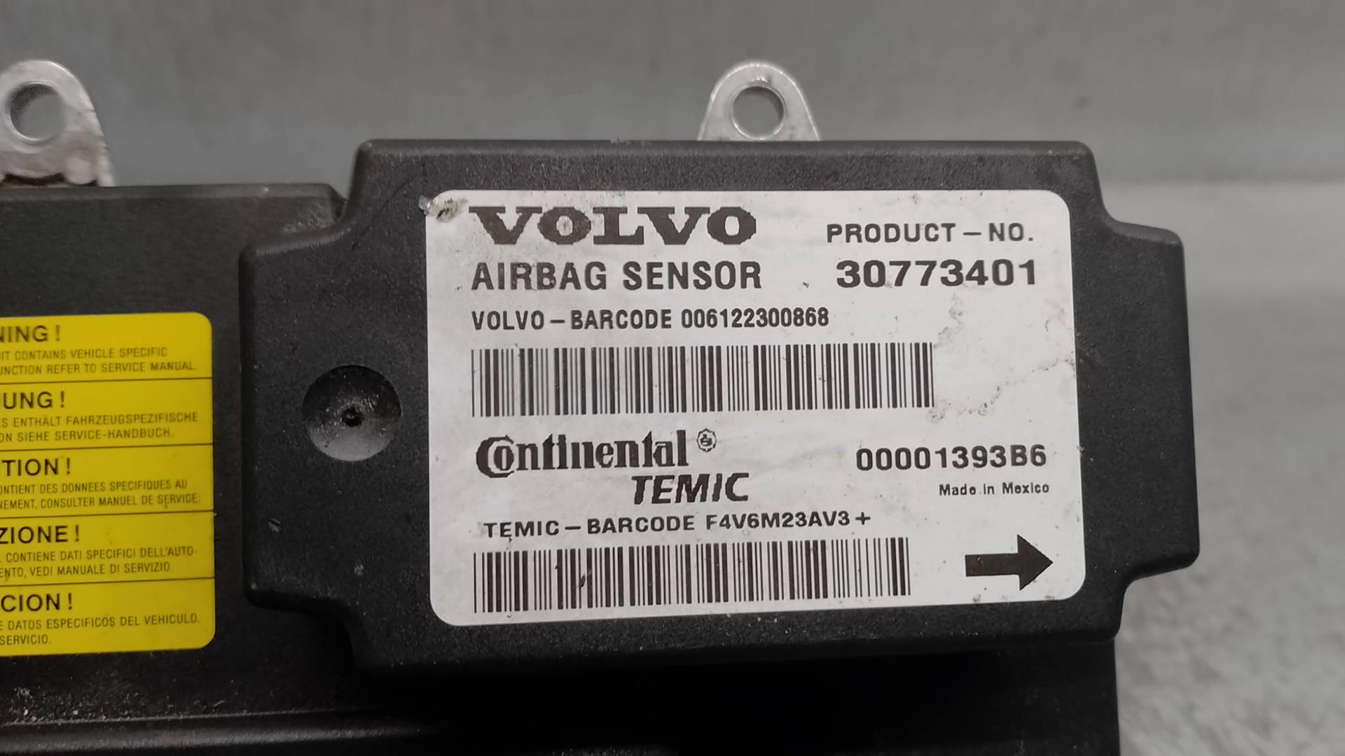 VOLVO S40 2 generation (2004-2012) SRS Control Unit 30773401, 00001393B6, TEMIC 24218677
