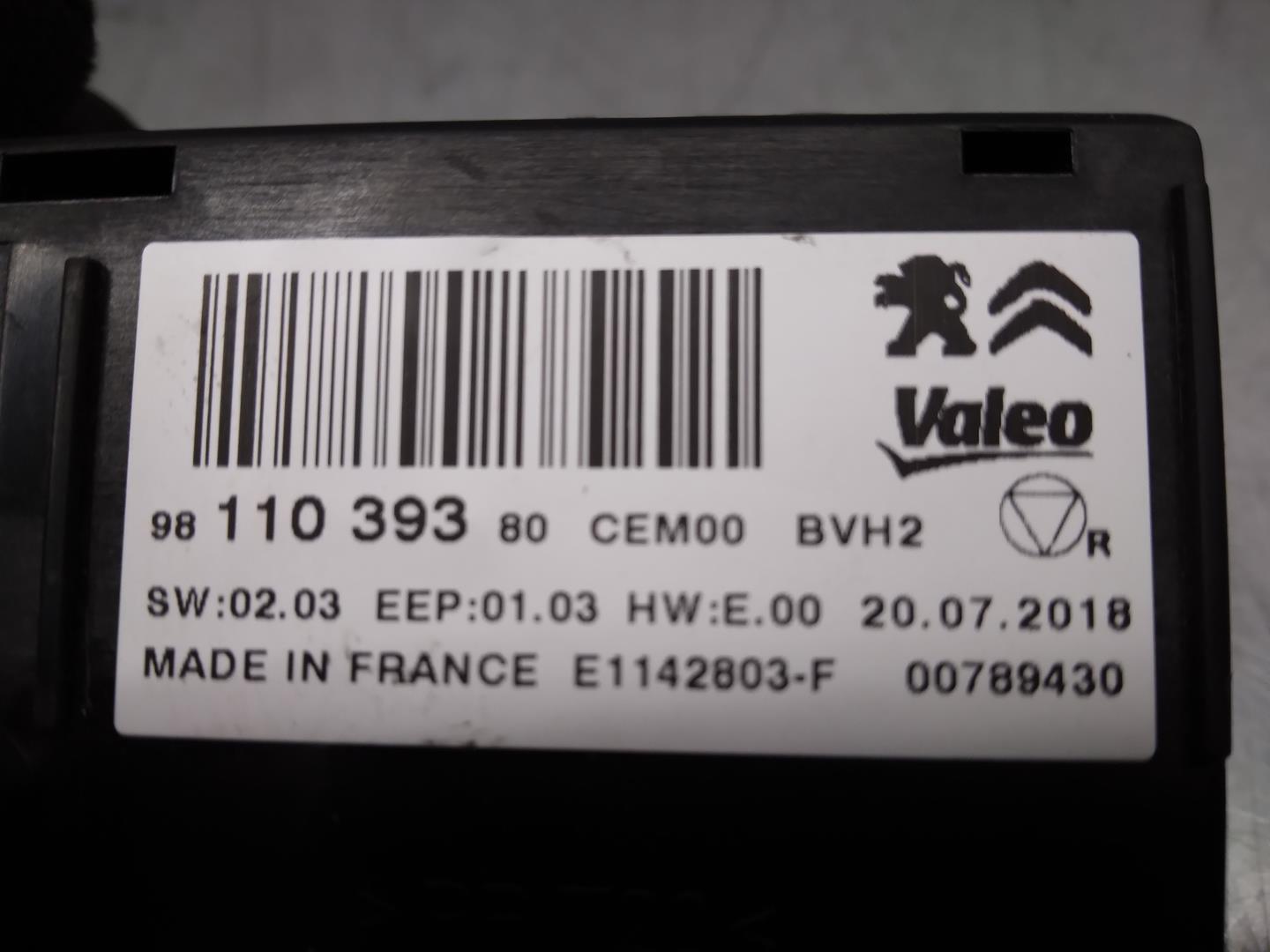 CITROËN C3 2 generation (2009-2016) Other Control Units 9811039380,E1142803F,VALEO 21730392