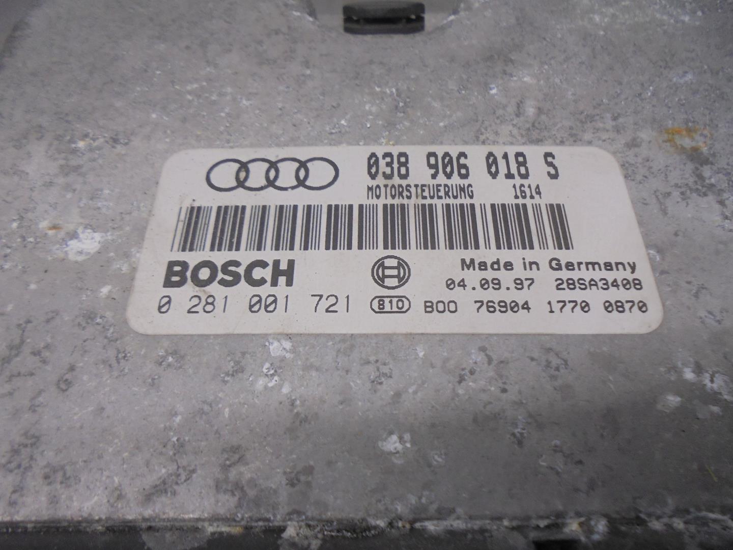 AUDI A4 B5/8D (1994-2001) Variklio kompiuteris 038906018S,0281001721 24219518