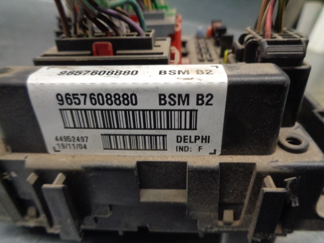 PEUGEOT 307 1 generation (2001-2008) Fuse Box BSM,BSM+44952497 19841148