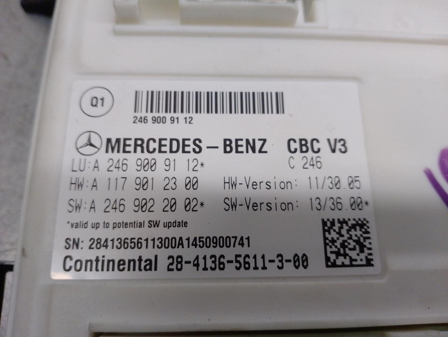 MERCEDES-BENZ B-Class W246 (2011-2020) Блок предохранителей A2469009112, 2841366511300, CONTIN 21711293