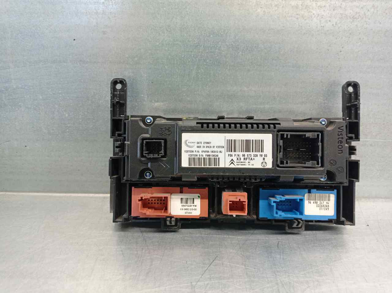 CITROËN C5 1 generation (2001-2008) Climate  Control Unit 96573328, VP4PUH18C612MJ, VISTEON 20604414