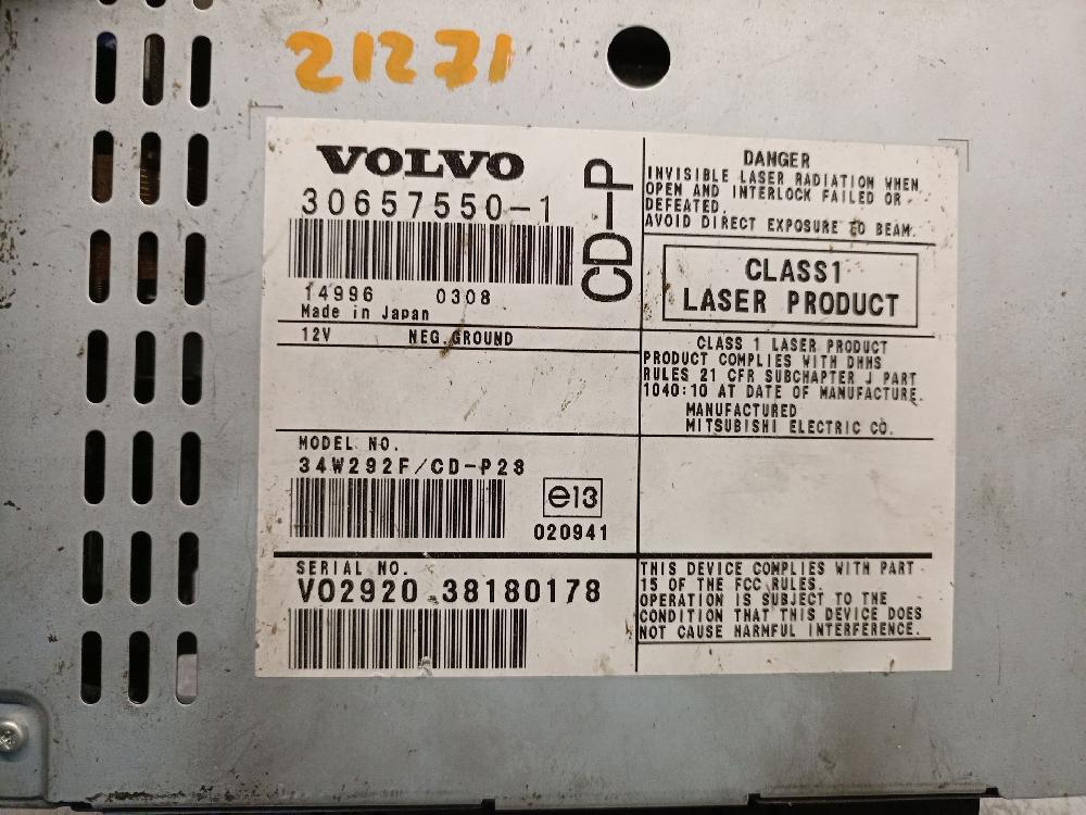 Sistema audio / radio cd D5244T 306575501 de Volvo Xc90 i (275) 2002-2006 163 CV con 233000 km - pieza usada