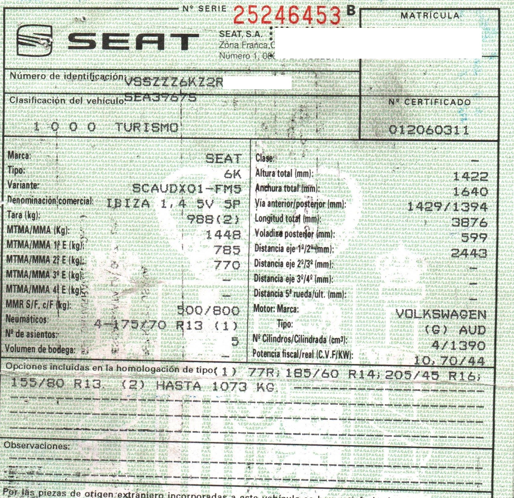 LEXUS Cordoba 1 generation (1993-2003) Feu arrière gauche 5PUERTAS, 5PUERTAS+DEPORTON 19828609