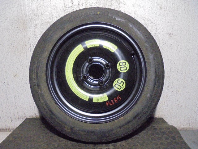 PEUGEOT 207 1 generation (2006-2009) Spare Wheel T12580R1595M, CONTINENTAL, 5401T0 19784872