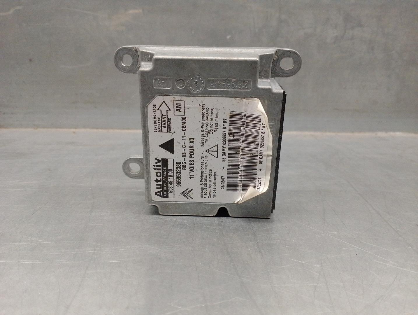 CITROËN C5 1 generation (2001-2008) SRS Control Unit 9659532380, 603481900, AUTOLIV 23755803