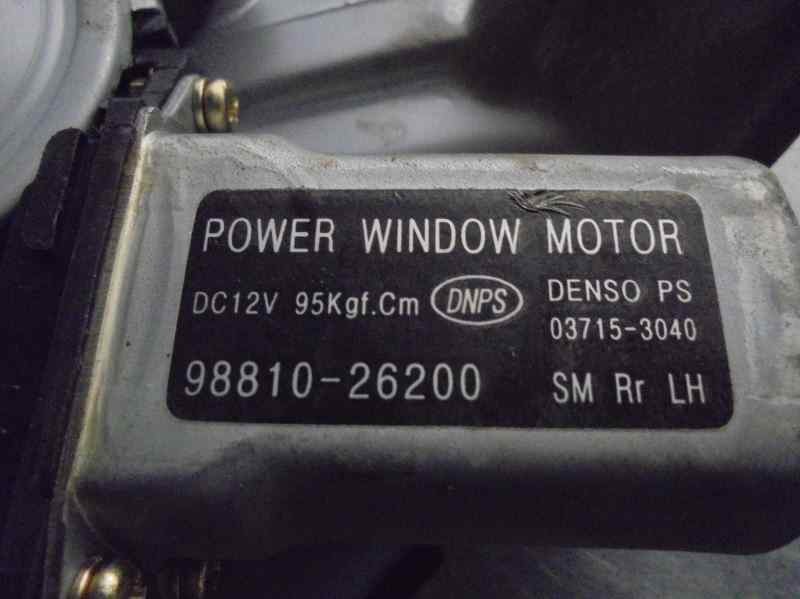 Elevalunas trasero izquierdo G4JS 9881026200 de Hyundai Santa fé i (sm) 2001-2006 146 CV con 1 km - pieza usada