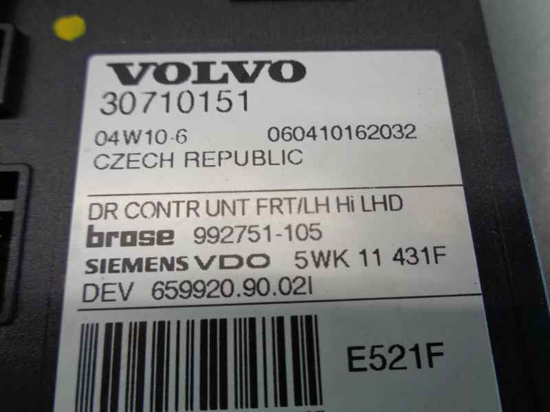 VOLVO V50 1 generation (2003-2012) Vasemman etuoven ikkunansäädin 30710151, 46PINES, 5PUERTAS 19745187