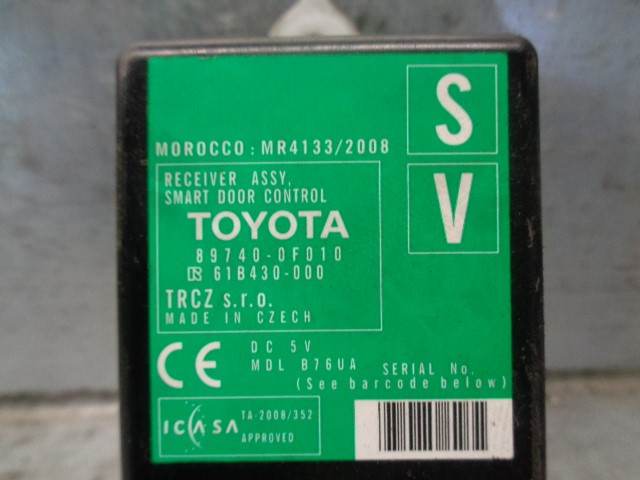 TOYOTA Verso 1 generation (2009-2015) Other Control Units +61B430000 19794452