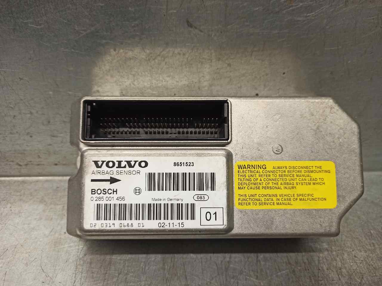 VOLVO S60 1 generation (2000-2009) SRS Control Unit 8651523, 0285001456 19851990