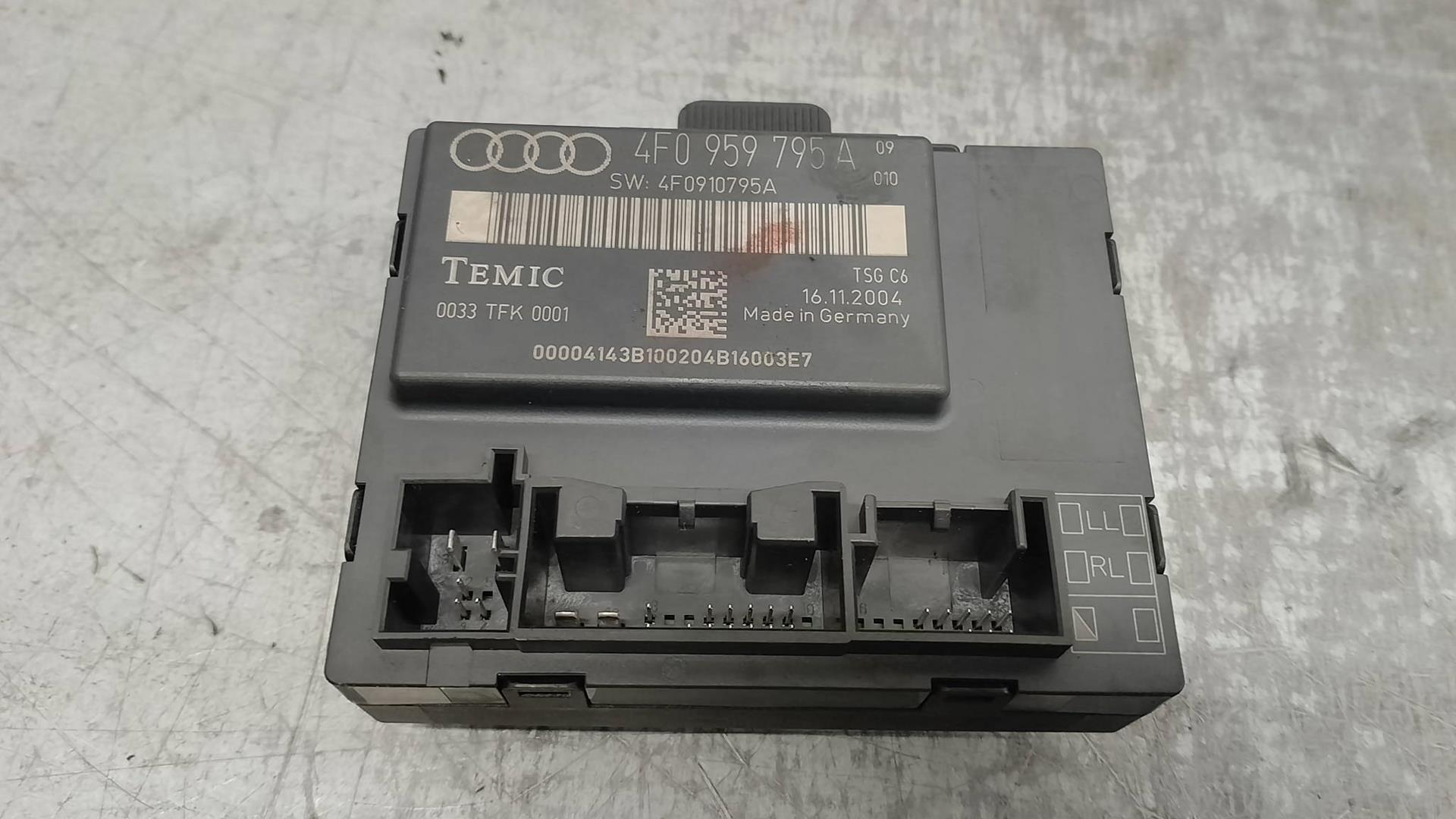 AUDI A6 C6/4F (2004-2011) Citau veidu vadības bloki 4F0959795A, 0033TFK0001, TEMIC 24216937