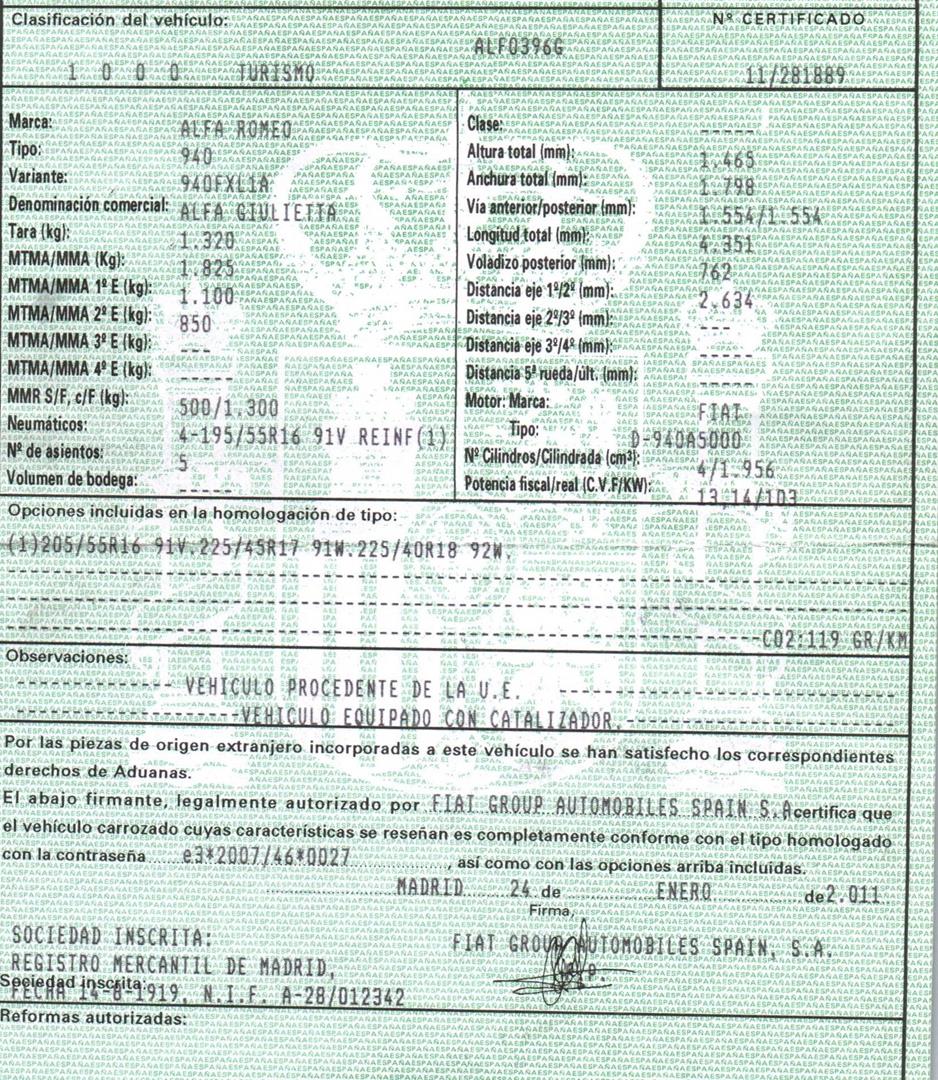 ALFA ROMEO Giulietta 940 (2010-2020) Рабочий тормозной цилиндр 77365598, 03350890521 23753846