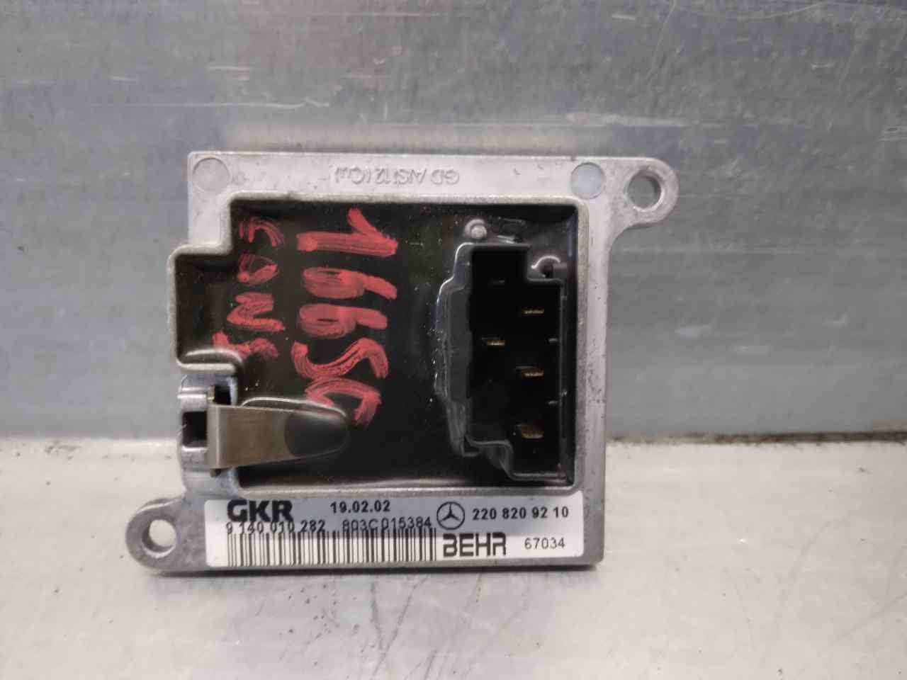 MERCEDES-BENZ M-Class W163 (1997-2005) Interior Heater Resistor 2208209210,9140010282,BEHR 19901222