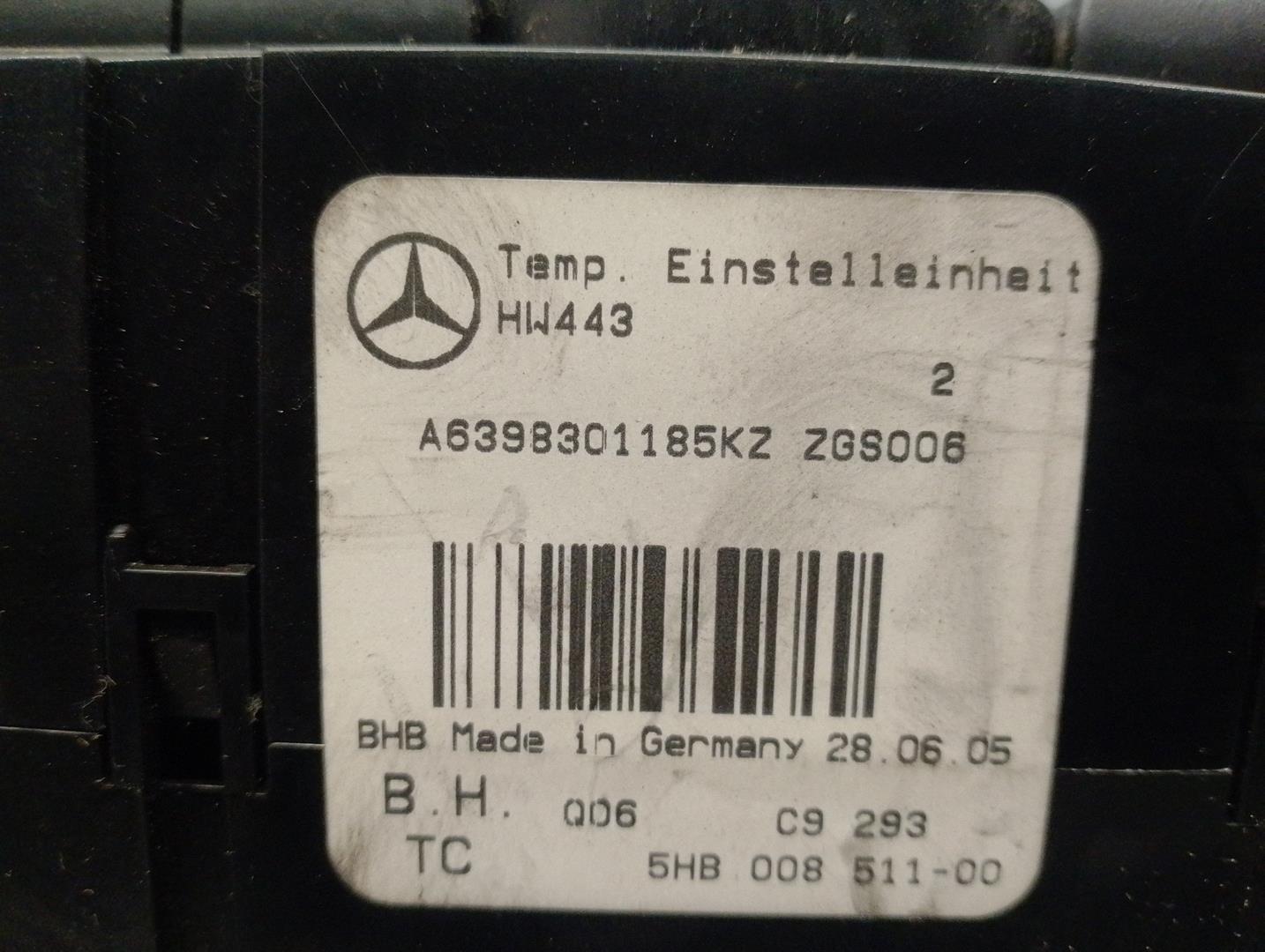 MERCEDES-BENZ Vito W639 (2003-2015) Climate  Control Unit A6398301185 23755565