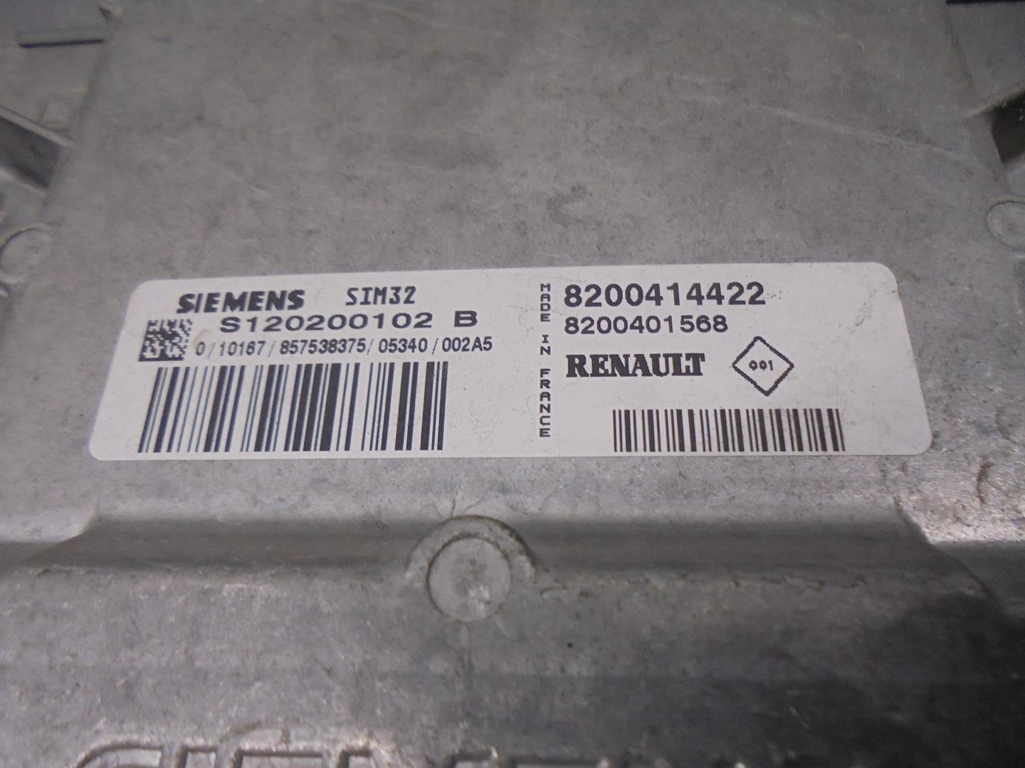 RENAULT Modus 1 generation (2004-2012) Motorkontrolenhed ECU 8200414422, S120200102B, SIEMENS 22779872