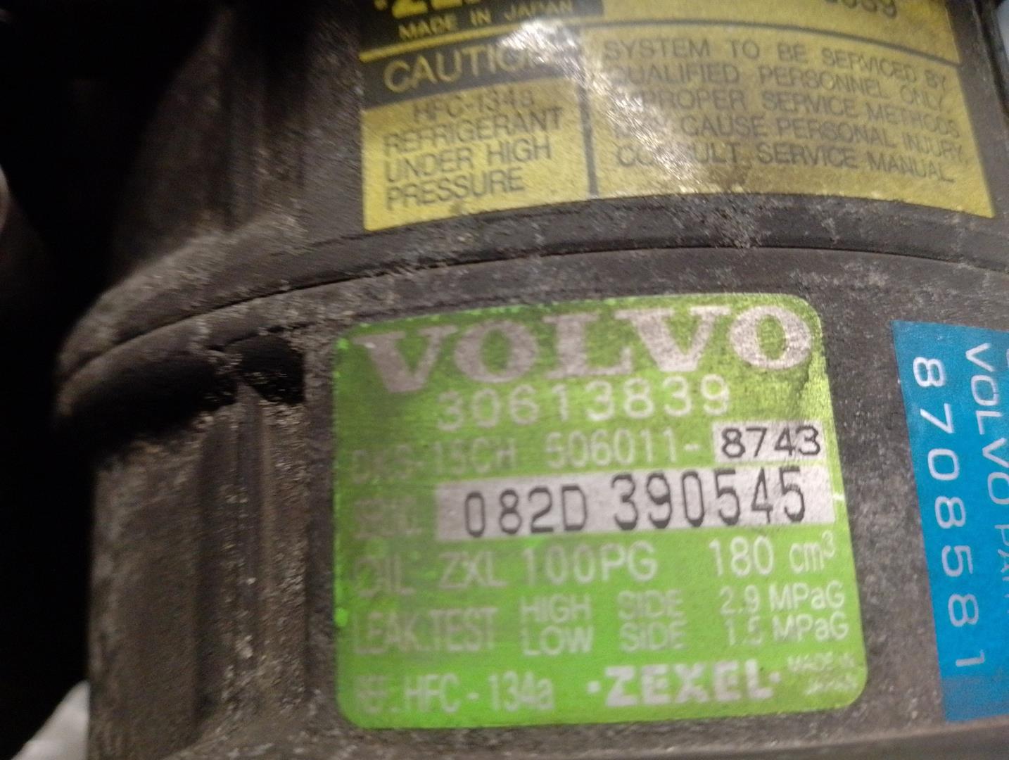 VOLVO S40 1 generation (1996-2004) Klímaszivattyú 30613839, 5060118743, ZEXEL 24190628