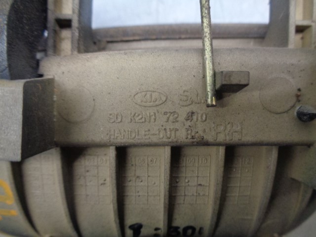 KIA Shuma 2 generation (2001-2004) Rear right door outer handle K2N172410, 4PUERTAS 19824405
