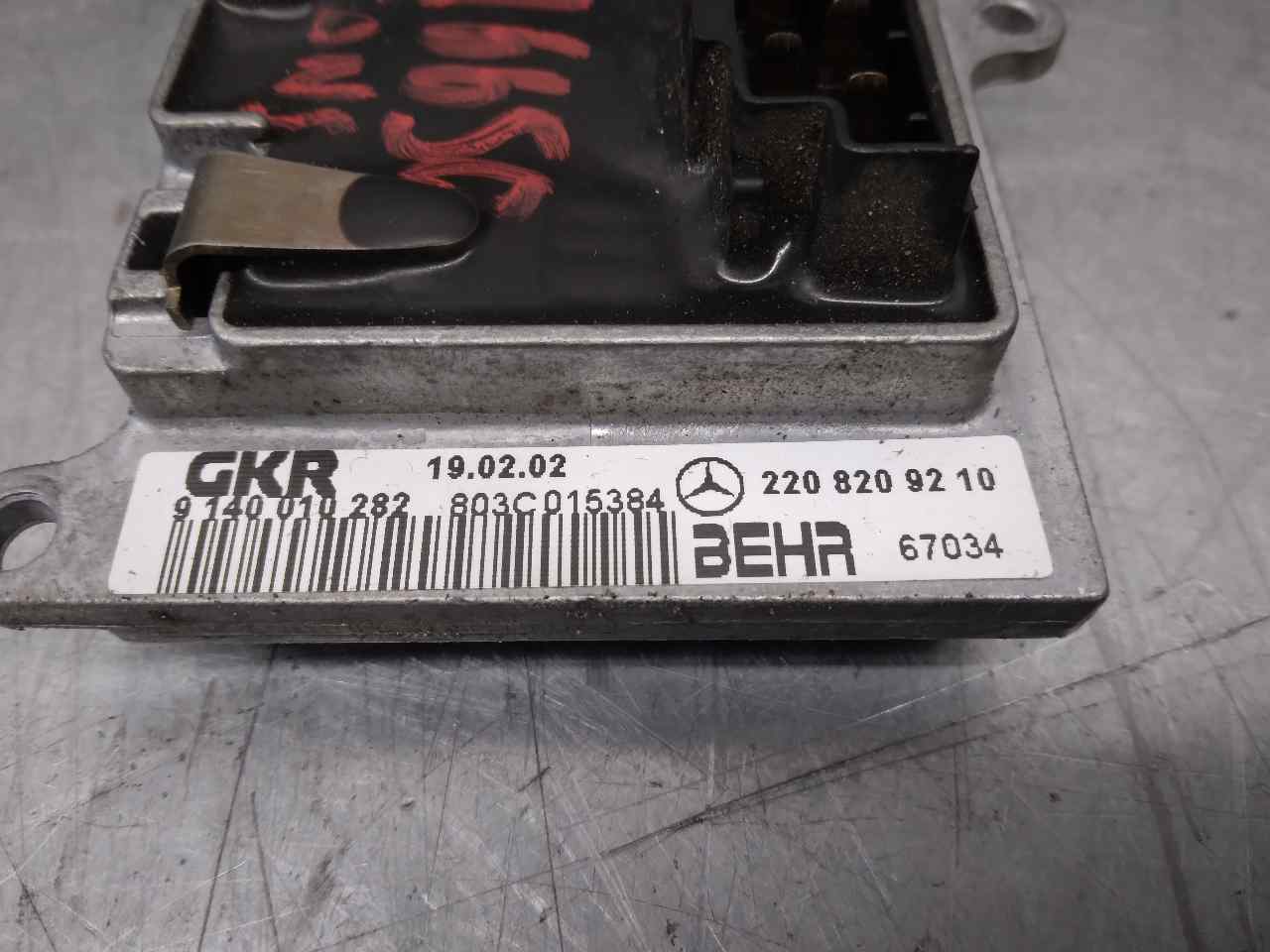 MERCEDES-BENZ M-Class W163 (1997-2005) Interior Heater Resistor 2208209210,9140010282,BEHR 19901222