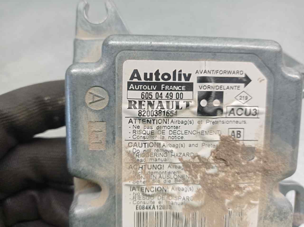 NISSAN Unitate de control SRS 8200381654, 605044900, AUTOLIV 21723347