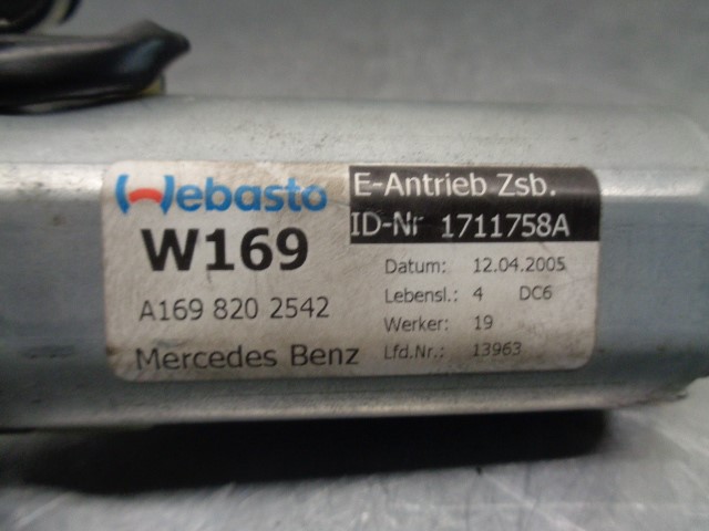 MERCEDES-BENZ A-Class W169 (2004-2012) Lūkas vadības bloks A1698202542, 0390200003 19882002