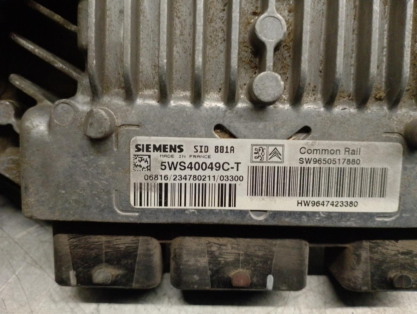 CITROËN Berlingo 1 generation (1996-2012) Engine Control Unit ECU 9650517880, 5WS400449CT, SIEMENS 24198049