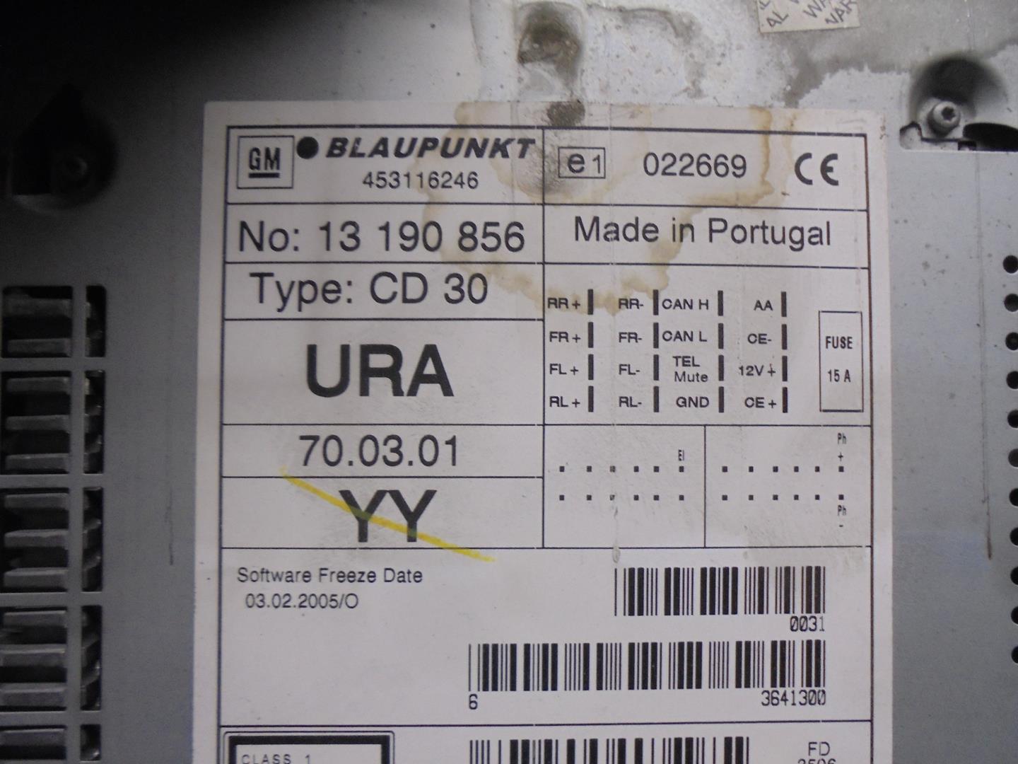 OPEL Astra J (2009-2020) Player muzical fără navigație 13190856,7644221310 24199837