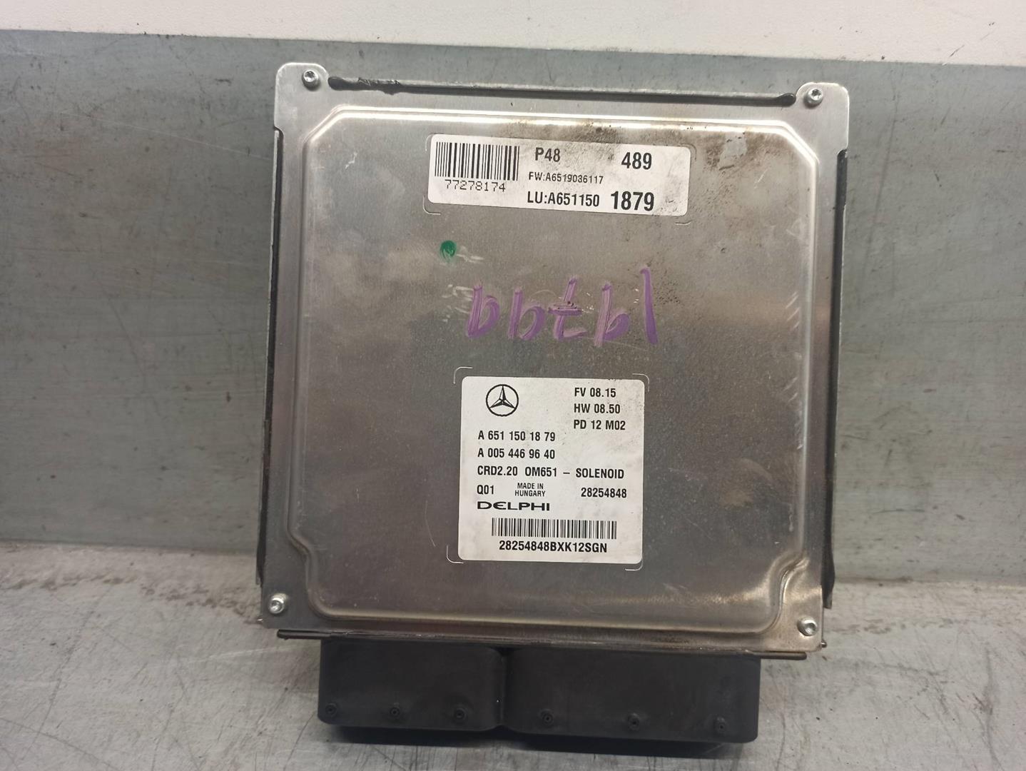 MERCEDES-BENZ Vito W639 (2003-2015) Engine Control Unit ECU A6511501879, 28254848, DELPHI 24205710