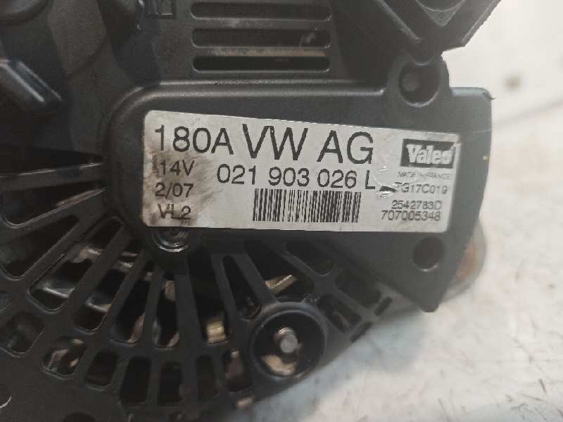 VOLKSWAGEN Passat B6 (2005-2010) Alternator 021903026L, 2542783D, VALEO 19757790