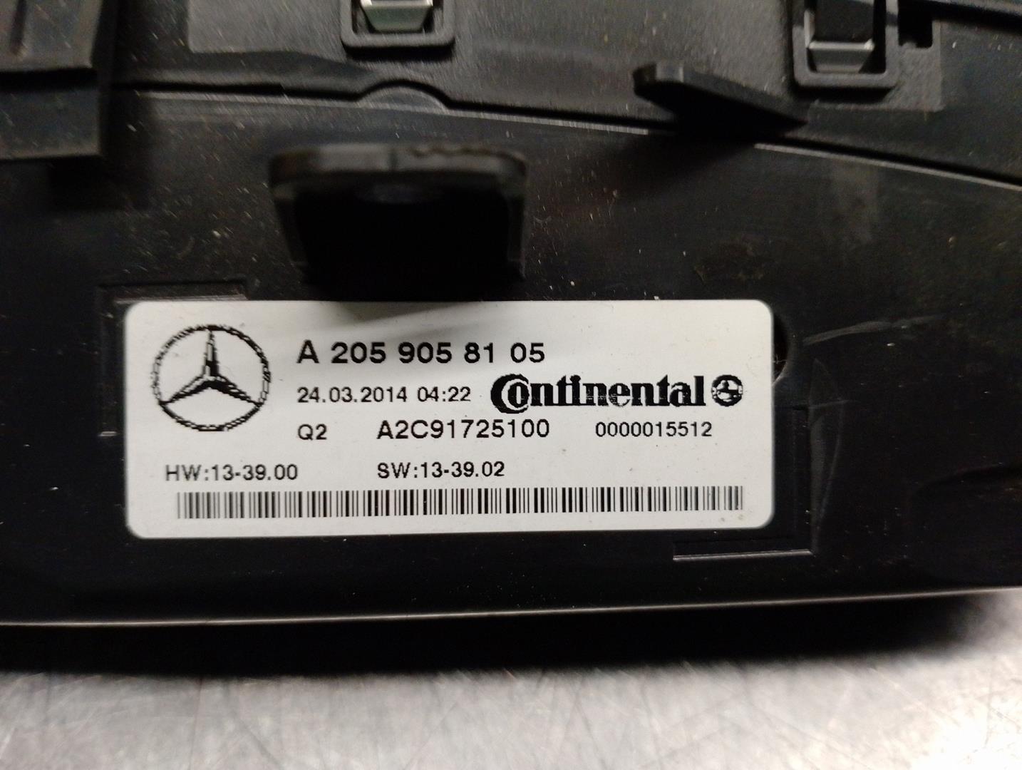 MERCEDES-BENZ C-Class W205/S205/C205 (2014-2023) Unitate de control al climei A2059058105, A2059058105, CONTINENTAL 20801477