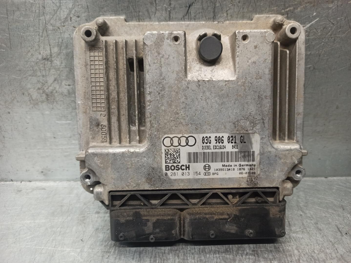 AUDI A3 8P (2003-2013) Μονάδα ελέγχου κινητήρα ECU 03G906021GL,0281013154 19847633